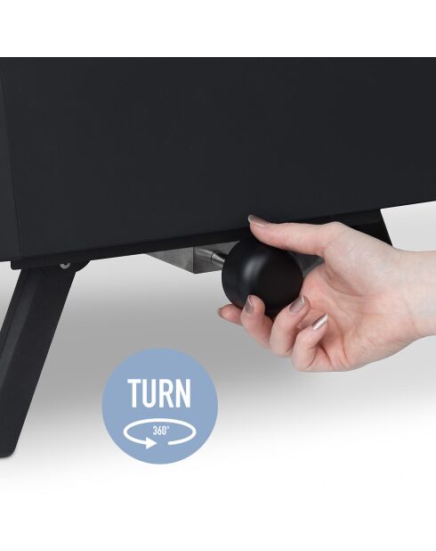 Four à pizza au gaz noir