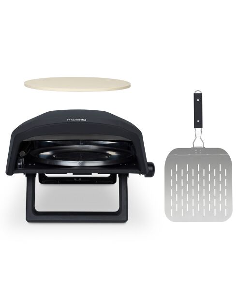 Schwarzer Gas-Pizzaofen