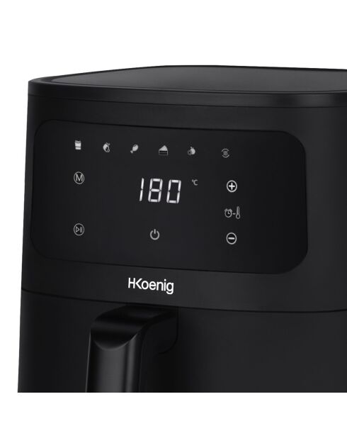 6-Liter-Fritteuse, schwarz, ölfrei