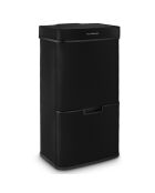 Schwarzer Edelstahl-Sortierbehälter — 69 l