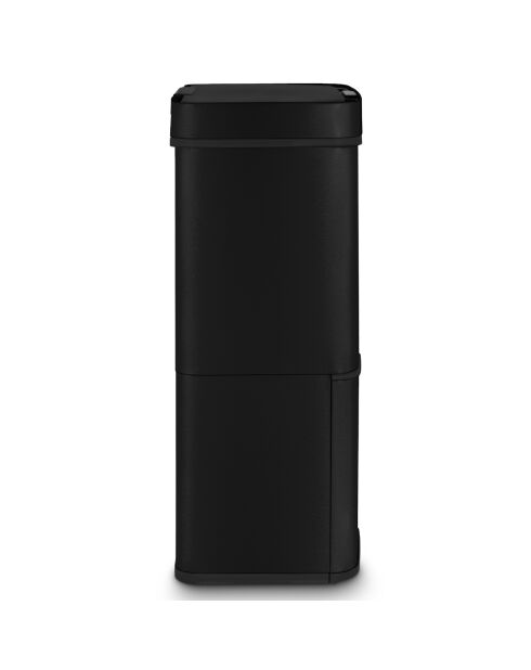 Cubo de clasificación de acero inoxidable negro - 69L