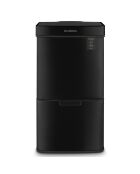 Schwarzer Edelstahl-Sortierbehälter — 69 l