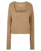 Pull Cropped 100% Laine Basic camel