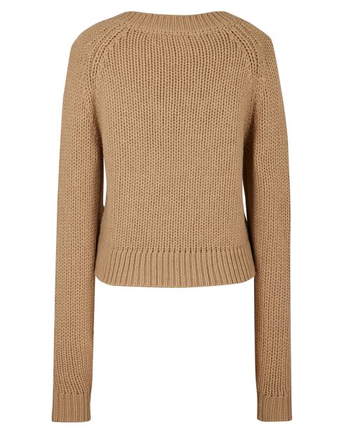 Pull Cropped 100% Laine Basic camel