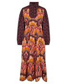 Robe Fall Winter Mix imprimée rose/multicolore