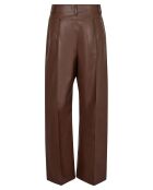 Pantalon en simili Mamie marron