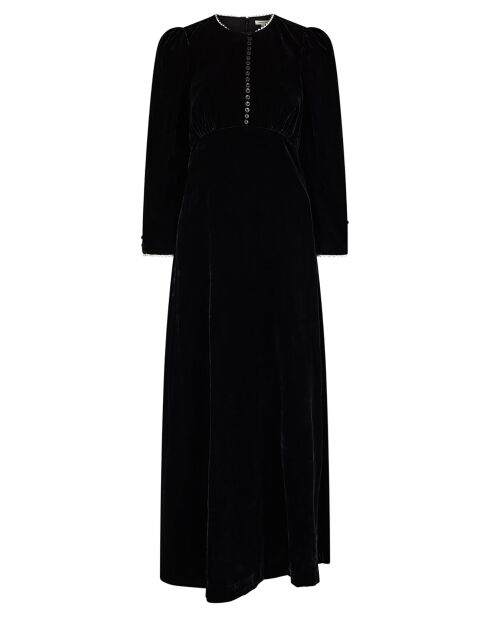 Robe en Velours satiné Princesse noire