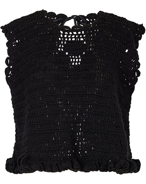 Top en maille Twiggy noir