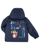 Veste de ski Fairy fausse fourrure midnight