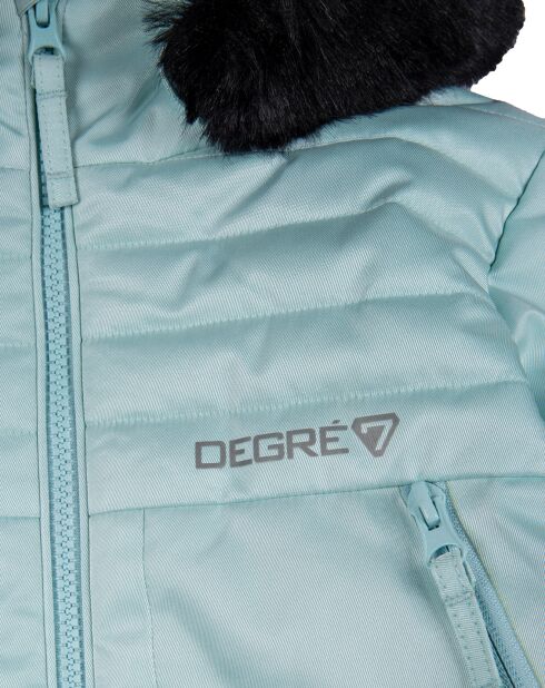 Fairy hellblaue Skijacke aus Kunstfell