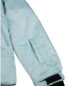 Fairy hellblaue Skijacke aus Kunstfell