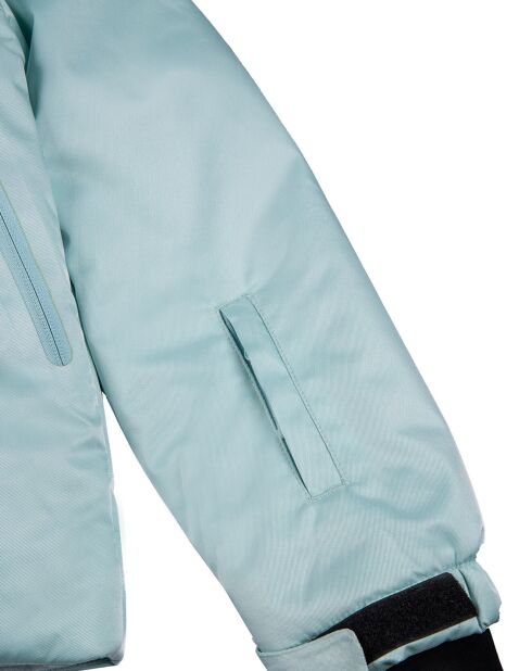 Fairy hellblaue Skijacke aus Kunstfell