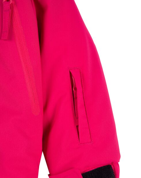 Veste de ski Fairy fausse fourrure rose