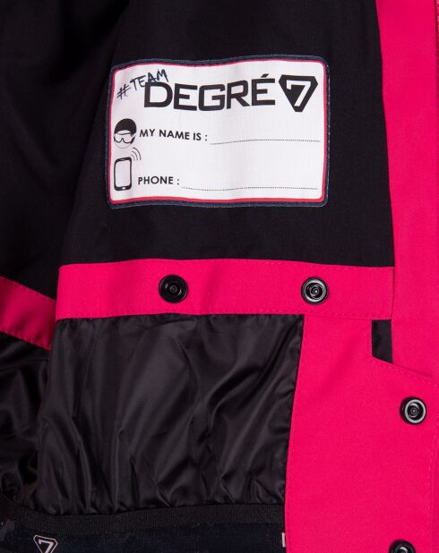 Veste de ski Fairy fausse fourrure rose