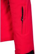 Veste de ski Geod fausse fourrure rouge