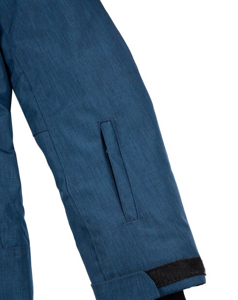 Veste de ski Geod JR fausse fourrure bleu foncé
