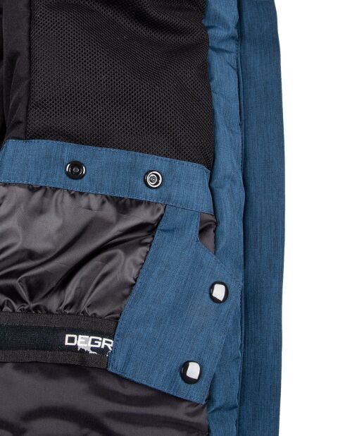 Veste de ski Geod JR fausse fourrure bleu foncé