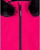 Veste de ski Geod JR fausse fourrure rose