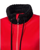 Veste seconde couche Stretch Lechaud fausse fourrure rouge