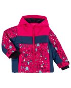 Veste de ski Looney rose/bleu