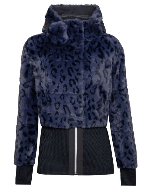 Veste Filly D fausse fourrure bleu nuit