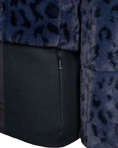 Veste Filly D fausse fourrure bleu nuit
