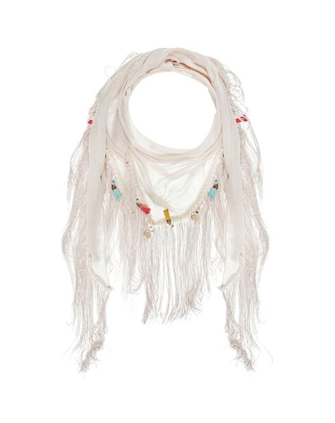 Foulard La Paz blanc - 115x160 cm