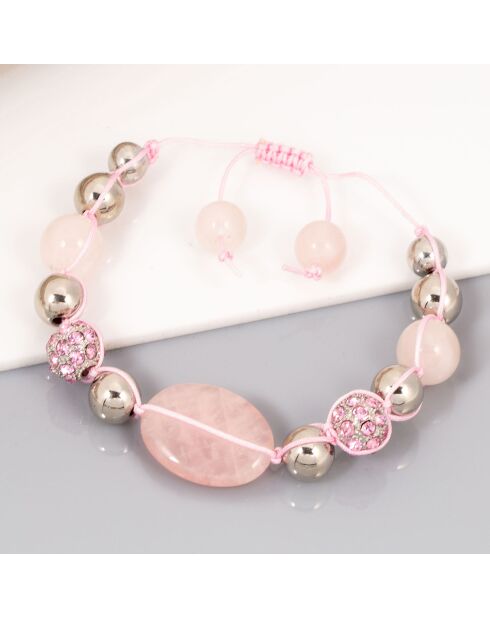 Bracelet Tibetis rose