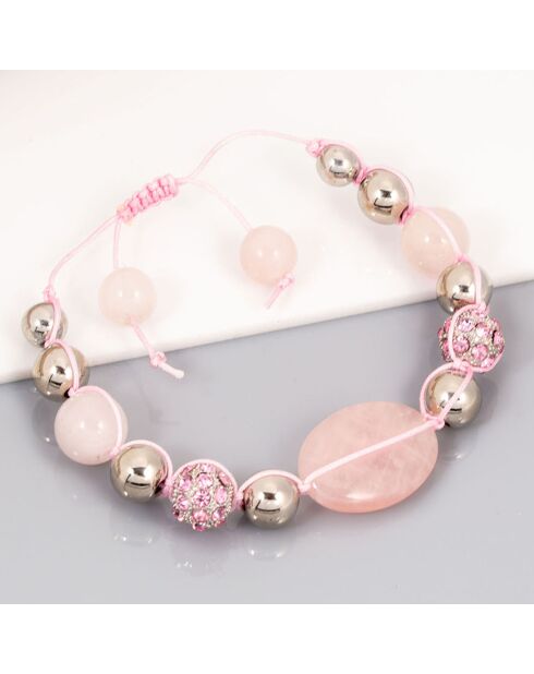 Bracelet Tibetis rose