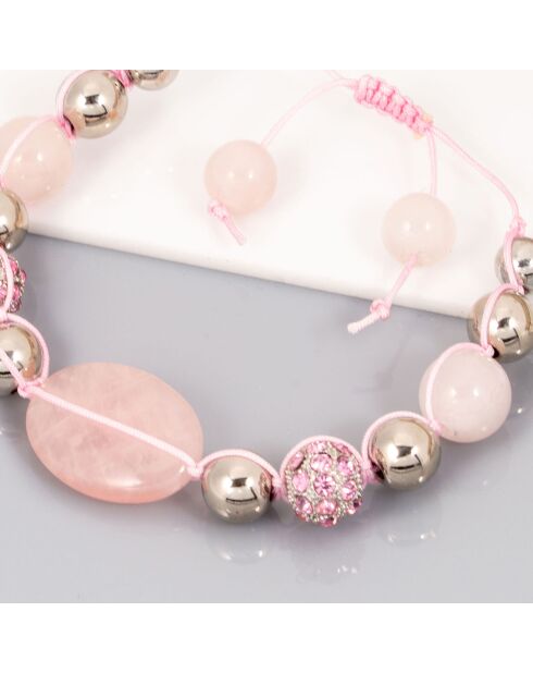 Bracelet Tibetis rose
