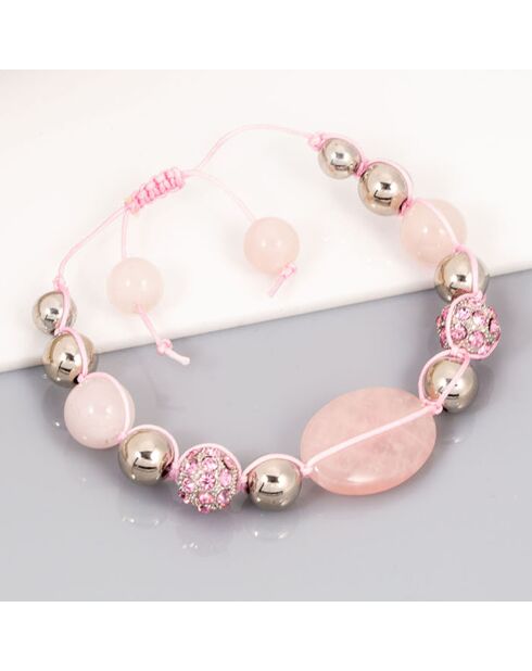 Bracelet Tibetis rose