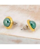 Pendientes Medios dorados/verdes