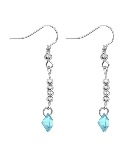 Boucles d'oreilles Orisol argenté/turquoise