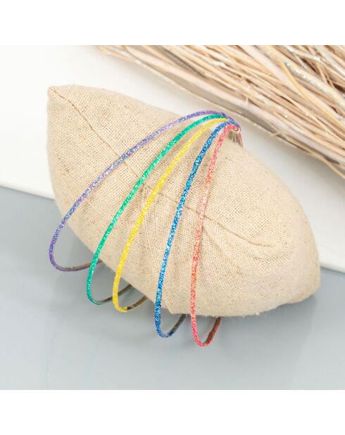 5 Bracelets Bowisa multicolores
