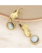 Boucles d'oreilles Shell Rocks dorées