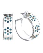 Soniata transparente/himmelblaue Ohrringe