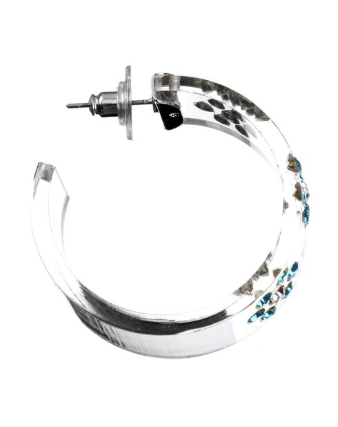 Soniata transparente/himmelblaue Ohrringe