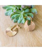 Boucles d'oreilles Kyotis en Acier dorées