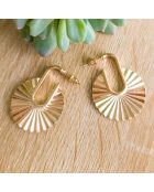 Boucles d'oreilles Kyotis en Acier dorées
