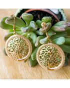 Boucles d'oreilles Natura dorées