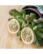 Boucles d'oreilles Natura dorées