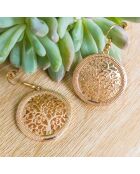 Boucles d'oreilles Natura dorées