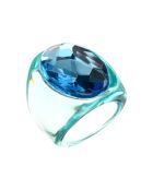 Anillo azul Cristaroca