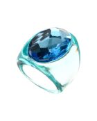 Anillo azul Cristaroca