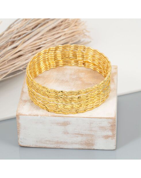 12 Bracelets Lanka dorés