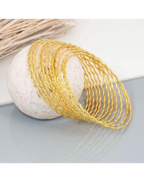 12 Bracelets Lanka dorés