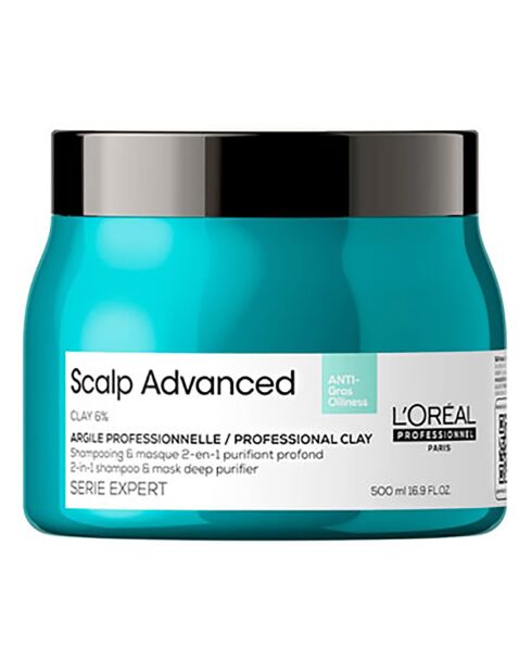 Shampoing & masque purifiant profond Scalp Advanced Argile 2 en 1 500 ml