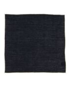 4 Serviettes de table 100% Lin Venise noires - 40x40 cm