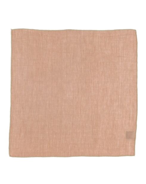 4 Serviettes de table 100% Lin Venise cimarron - 40x40 cm