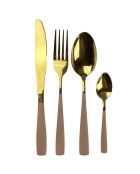 Ménagère Yokote marron - 24 pièces